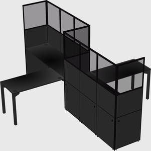 L-shape cubicles