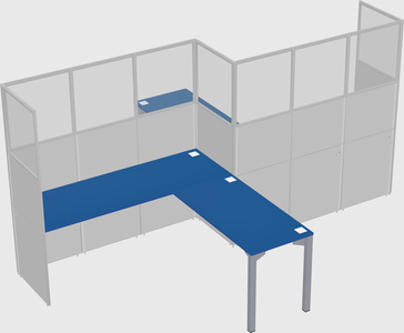 L-shape cubicles