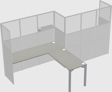 L-shape cubicles