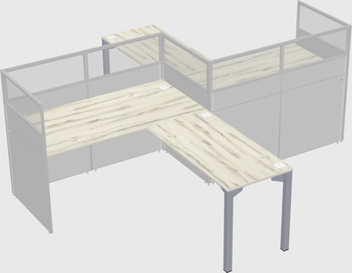 L-shape cubicles