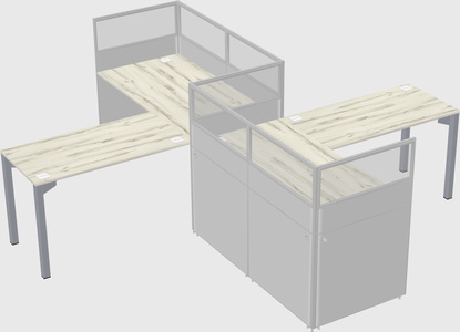 L-shape cubicles
