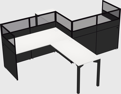 L-shape cubicles