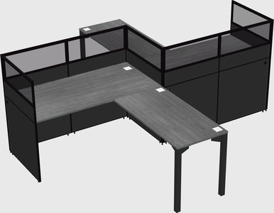 L-shape cubicles