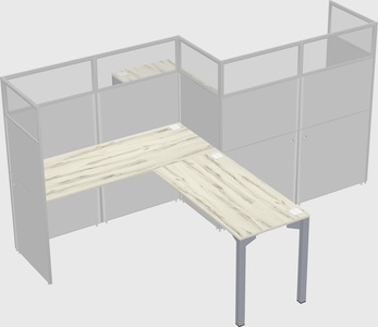 L-shape cubicles