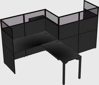 L-shape cubicles