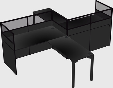 L-shape cubicles