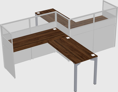 L-shape cubicles