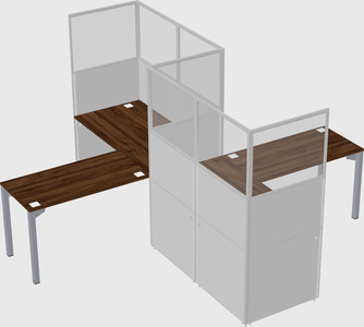 L-shape cubicles