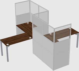 L-shape cubicles
