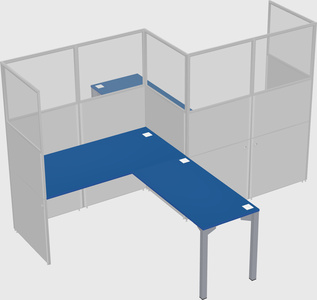 L-shape cubicles