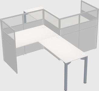 L-shape cubicles
