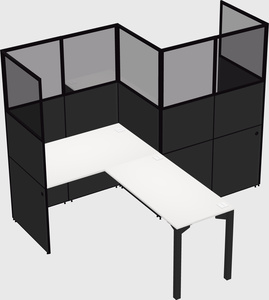 L-shape cubicles