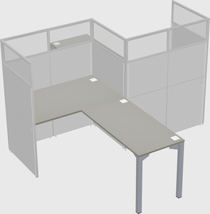 L-shape cubicles