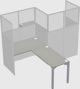 L-shape cubicles