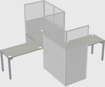 L-shape cubicles