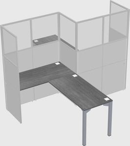 L-shape cubicles