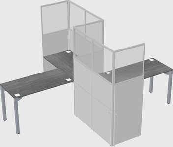 L-shape cubicles
