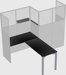 L-shape cubicles