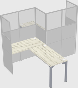 L-shape cubicles
