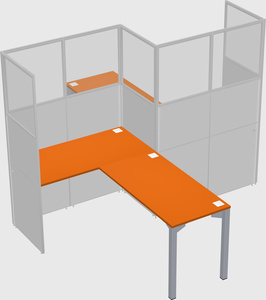 L-shape cubicles