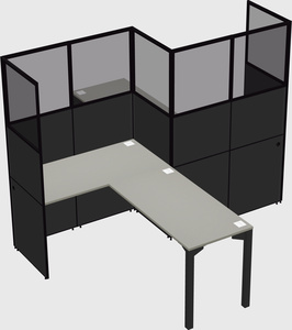 L-shape cubicles