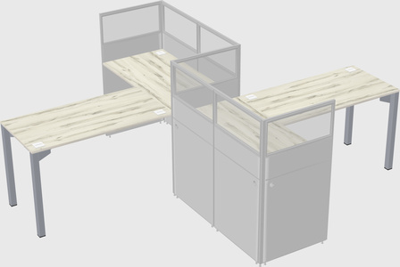 L-shape cubicles