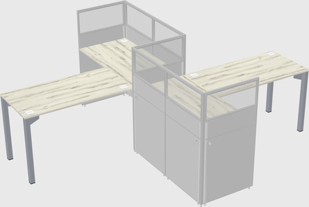L-shape cubicles