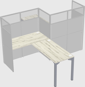 L-shape cubicles