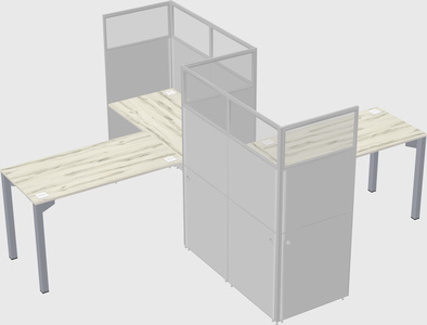 L-shape cubicles
