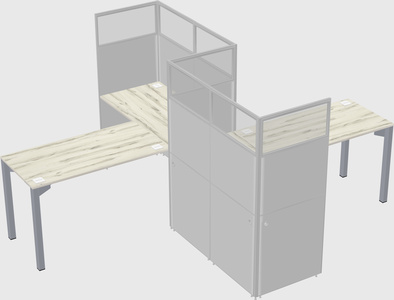 L-shape cubicles