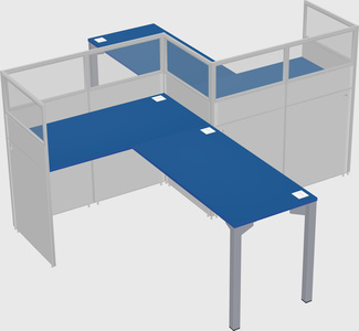 L-shape cubicles