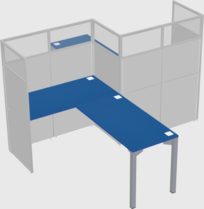 L-shape cubicles