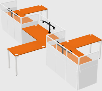 Rectangular cubicles