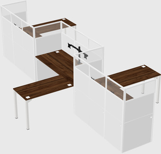 Rectangular cubicles