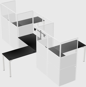L-shape cubicles