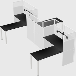L-shape cubicles