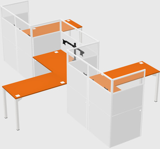 Rectangular cubicles