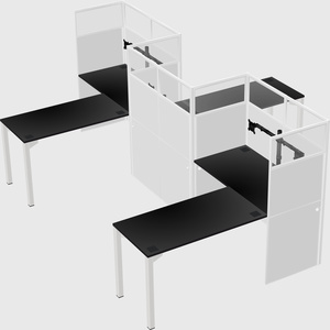 L-shape cubicles