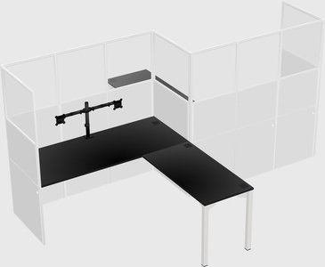 L-shape cubicles