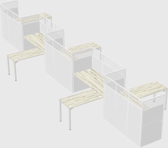 Cabines en l
