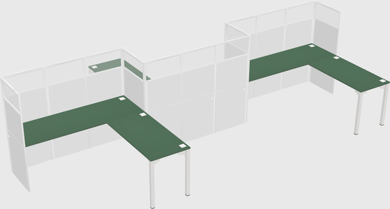 Rectangular cubicles