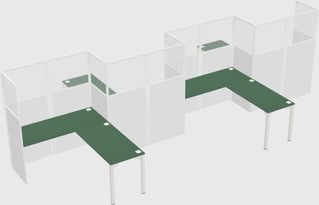 Rectangular cubicles