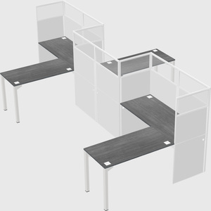 L-shape cubicles