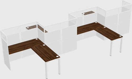 L-shape cubicles