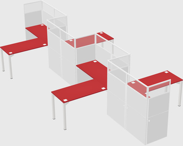 Rectangular cubicles