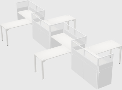 Rectangular cubicles