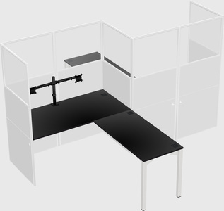 L-shape cubicles