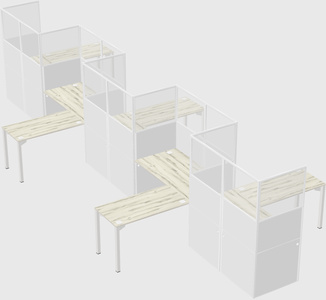 Cabines en l