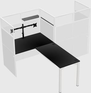 L-shape cubicles