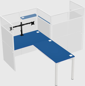 L-shape cubicles